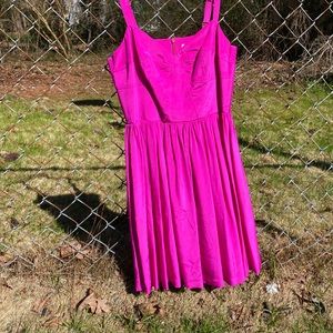 Amanda Uprichard hot pink champagne dress 🍾